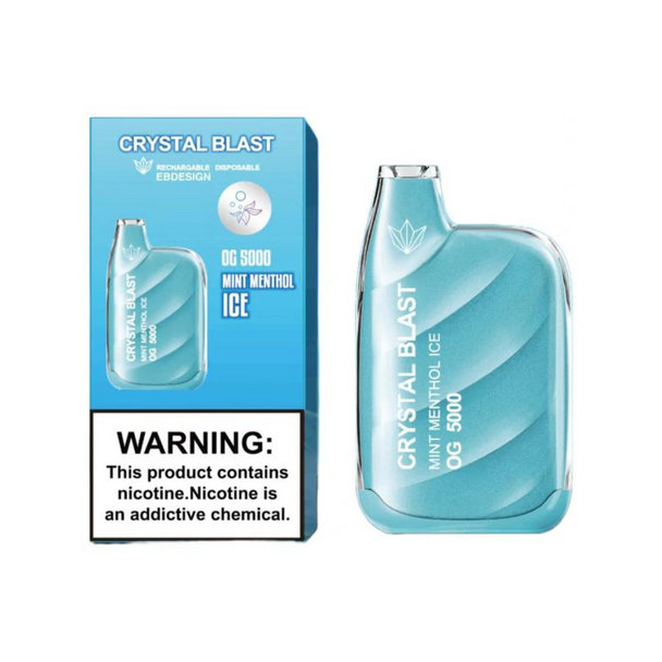 CRYSTAL BLAST BY E.B. DESIGN 5000 PUFF DISPOSABLE DISPLAY OF 10