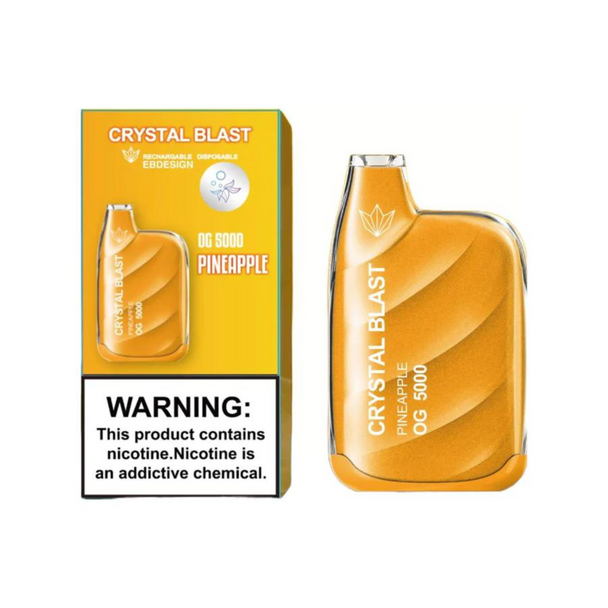 CRYSTAL BLAST BY E.B. DESIGN 5000 PUFF DISPOSABLE DISPLAY OF 10