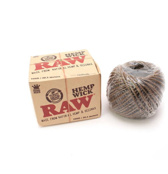 RAW HEMP WICK 100FT / 30.5 METERS (RAW-9)