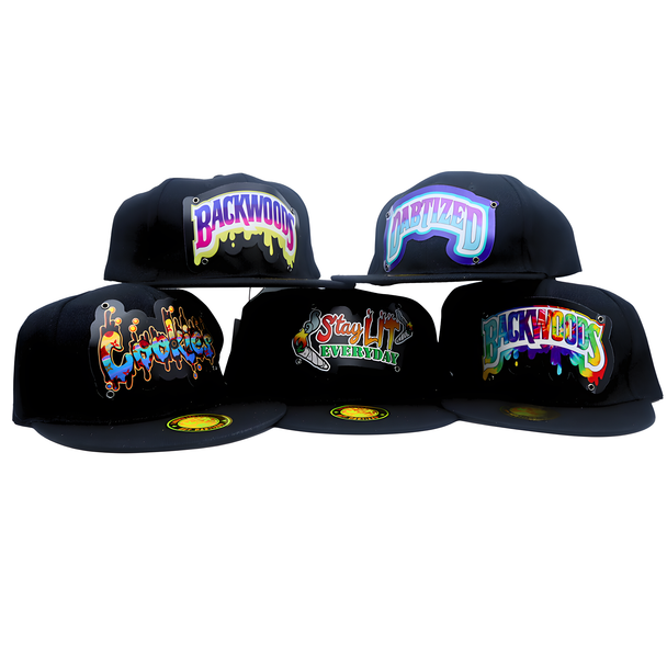 LED LIGHTS SNAPBACK HATS CUSTOM 5 MODES MIX DESIGNS