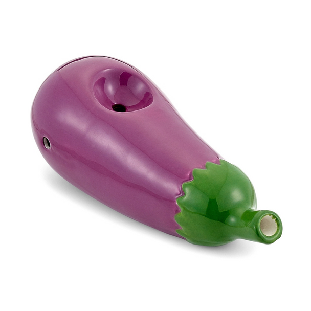 CERAMIC MINI EGGPLANT PIPE (82567)