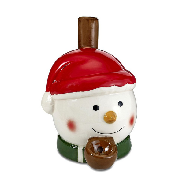 CERAMIC SNOWMAN PIPE (88164)