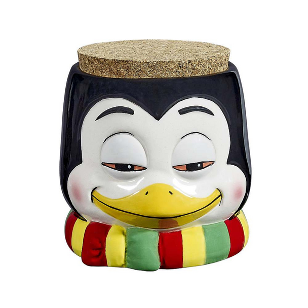 CERAMIC PENGUIN STACH JAR (82556)