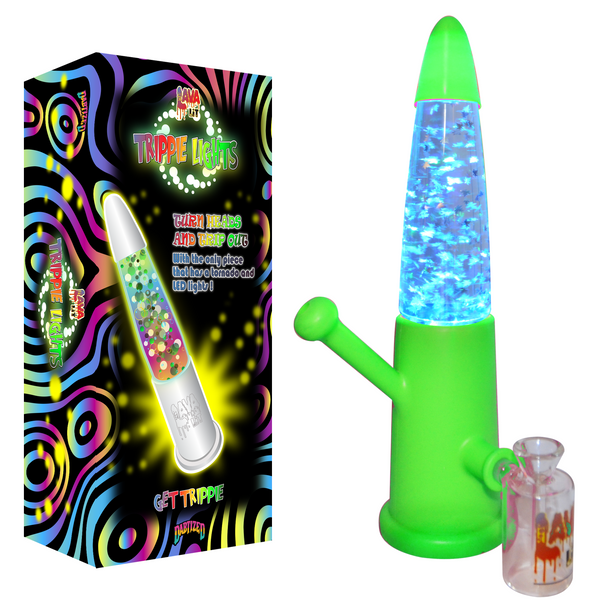 DABTIZED LAVA LIT TRIPPIE LIGHTS WATERPIPE 3 IN 1 KIT ASSORTED COLORS