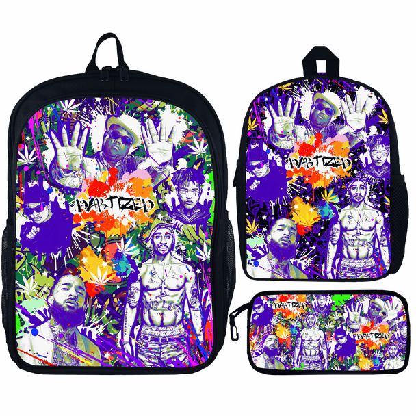 BACKPACK 3 PIECE SET DIFFERENT DESIGNS