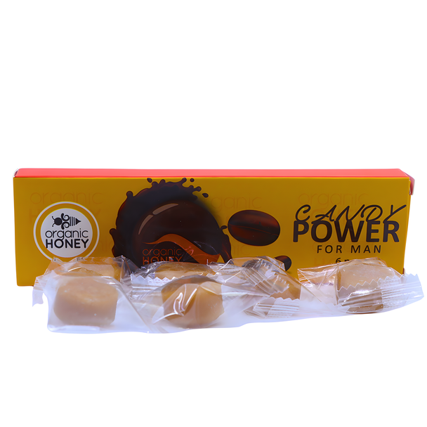 CANDY POWER ORGANIC HONEY ENHANCEMENT 6CT CANDY FOR MEN DISPLAY OF 10