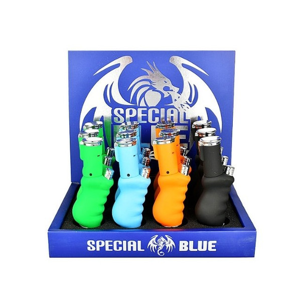 SPECIAL BLUE SAXOPHONE LIGHTER DISPLAY OF 12