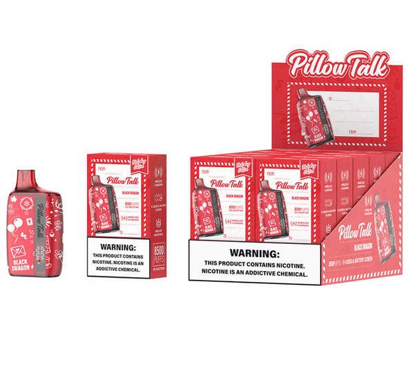 PILLOW TALK HOLIDAY EDITION 13ML 8500 PUFFS WITH E-LIQUID & BATTERY SCREEN DISBOSABLE DISPLAY OF 10