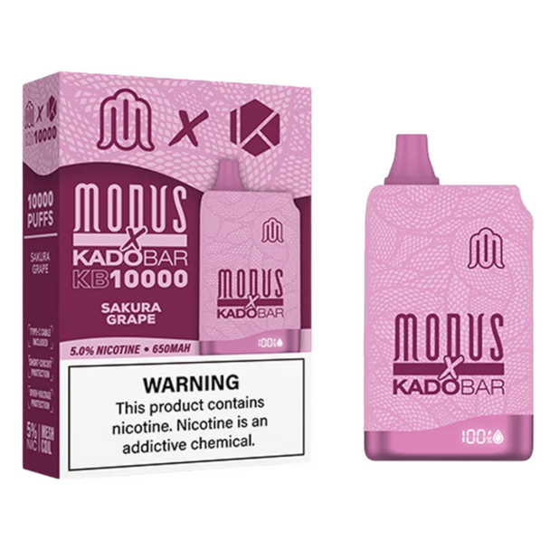MODUS X KADOBAR KB10000 18ML RECHARGEABLE 10000 PUFFS DISPOSABLE DISPLAY OF 5