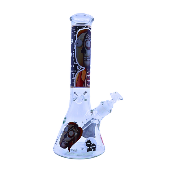 14" RM DECAL BEAKER HEAVY WATERPIPE MIXED DESIGN (WP-349)