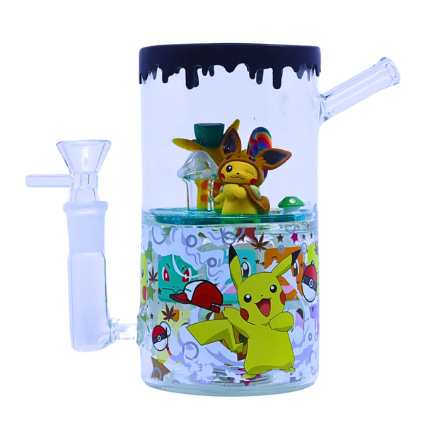 DABTIZED TOON TRIP GLASS WATER PIPES WITH LED LIGHTS ASSORTED DESIGNS