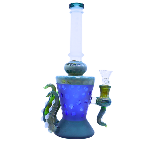 10" PREMIUM GLASS WATER PIPE OCTOPUS LEGS DESIGN  (WP-370)