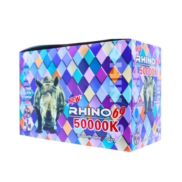 RHINO 69 50000K PREMIUM MALE ENHANCEMENT PILL (2CT) DISPLAY OF 24