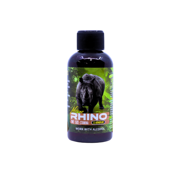 RHINO AFRICAN 500K PREMIUM MALE ENHANCEMENT SHOTS DISPLAY OF 12