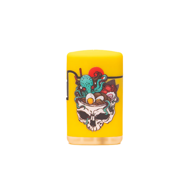 SPECIAL BLUE BERNIE SKULL & ROSES II LIGHTER DISPLAY OF 12