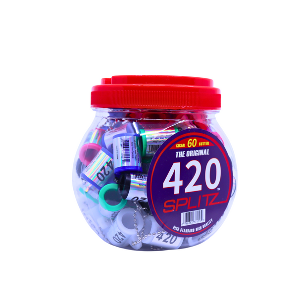 THE ORIGINAL 420 SPLITZ BLUNT SPLITTER 60-CT JAR