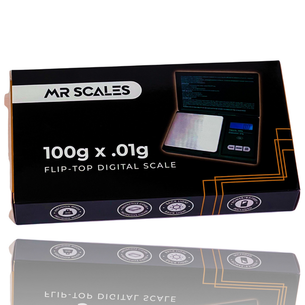 MR SCALE FLIP TOP DIGITAL SCALE 100GX.01G