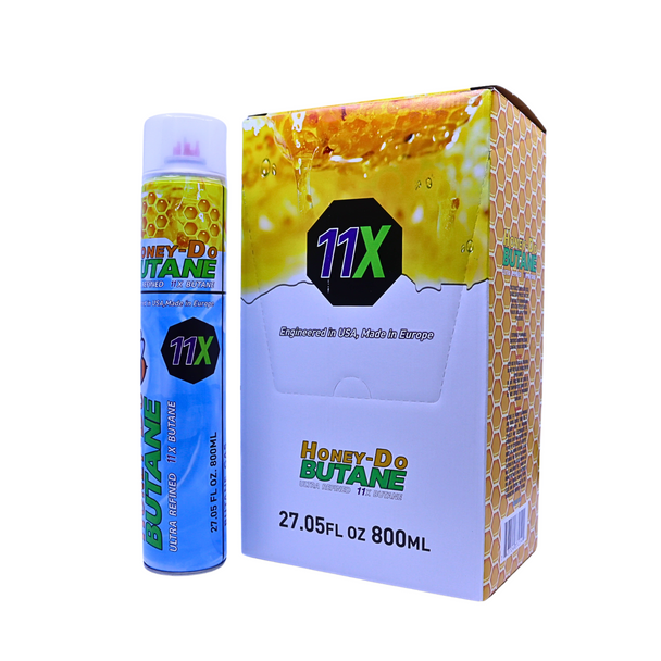 HONEY-DO PREMIUM BUTANE 11X 800ML DISPLAY OF 6