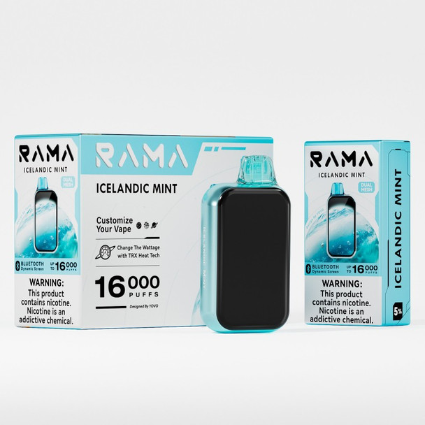 RAMA TL16000 15ML 16000 PUFFS DISPOSABLE BLUETOOTH DYNAMIC SCREEN DISPLAY OF 5