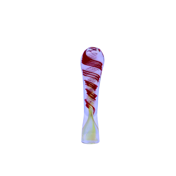 3" GLASS MIX DESIGN CHILLUM JAR OF 100 (JAR-63)