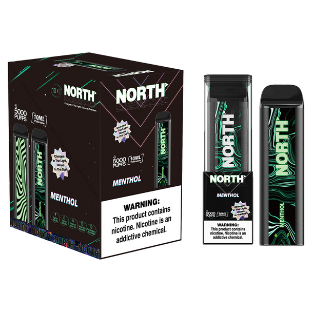 NORTH NIGHT EDITION 5000 PUFFS 10ML RECHARGEABLE DISPOSABLE DISPLAY OF 10