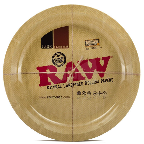 RAW - ROLLING TRAY METAL ROUND (RAWTRAY-8)