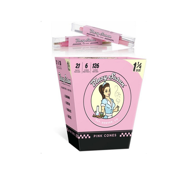 BLAZY SUSAN PINK CONES 1 1/4 ROLLING 21 PACK