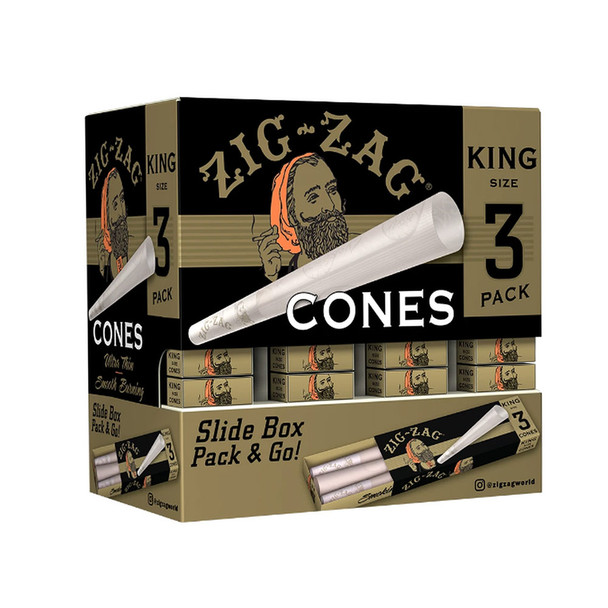 ZIG-ZAG KING SIZE PRE-ROLLED CONES - 36CT