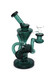 8" BARREL INLINE PERC RECYCLER WATER PIPE ASSORTED COLORS  (WP-34)