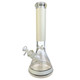 14" GLOW IN THE DARK CHECKERED DESIGN BEAKER WATER PIPE WITH 14MM FEMALE BANGER MIXED COLORS (WP-66)