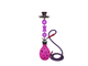 ZEBRA HEART 29" HOOKAH ONE HOSE  ASSORTED COLORS