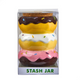 CERAMIC DONUT STACH JAR (88069)