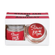 RED STONER MOM DESIGN GLASS STASH JAR AND ASHTRAY SET (82536)