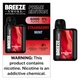 BREEZE SMOKE PRIME EDITION 6000 PUFFS DISPOSABLES DISPLAY OF 5