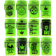 SMOKE ZILLA GID FLIP TOP LIGHTER MIX X DISPLAY OF 15 (30011)