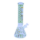 14" PREMIUM GLASS WATER PIPES GLOW IN THE DARK MIXED DESIGN (WP-373)