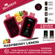 BLURRBAR 20ML 18000 PUFFS DISPOSABLE TOUCH SWITCH DISPLAY OF 5
