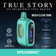 TRUE STORY 20000 PUFFS 20ML DISPOSABLE CLEAR TANK DISPLAY OF 5