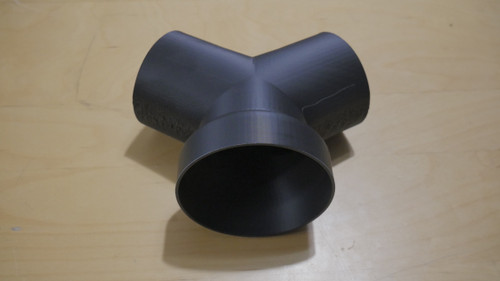 Y Adapter, 4 inch to 3 inch Duct