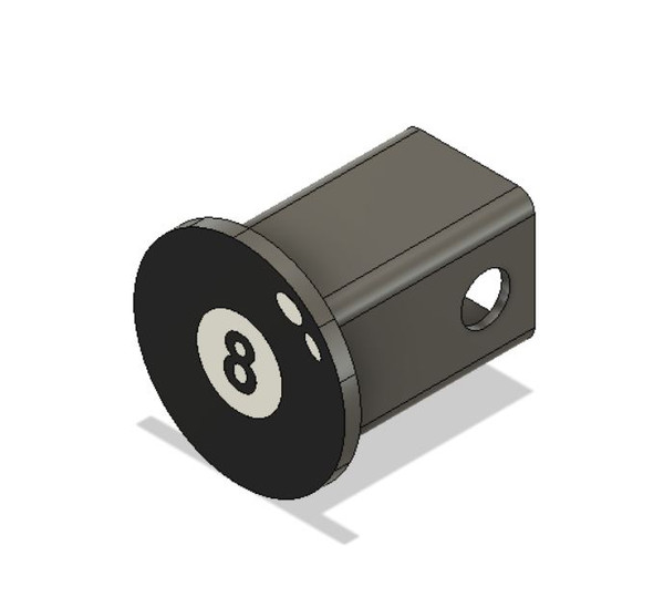 Trailer Hitch Cover - 8 Ball
