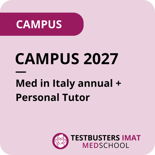 Campus 2027 - Med in Italy annual  + Personal Tutor - September