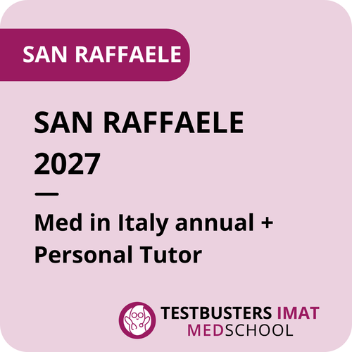 San Raffaele 2027 - Med in Italy annual  + Personal Tutor - July
