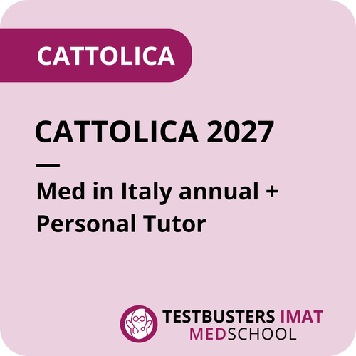 Cattolica 2027 - Med in Italy annual  + Personal Tutor - July