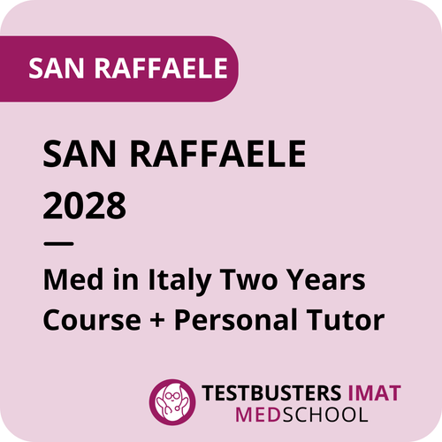 San Raffaele 2028 - Med in Italy annual  + Personal Tutor - October