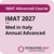 IMAT 2027 - Med in Italy Annual Advanced