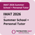 IMAT 2026 - Summer School + Personal Tutor