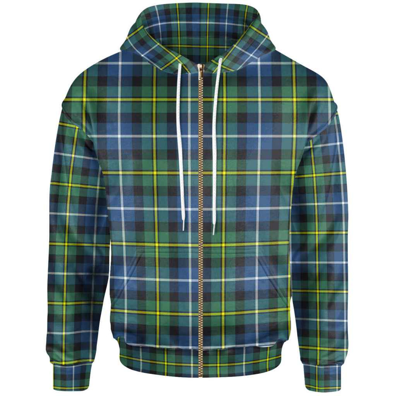 Scottish MacNeill of Barra Ancient Clan Tartan Zip-Up Hoodie