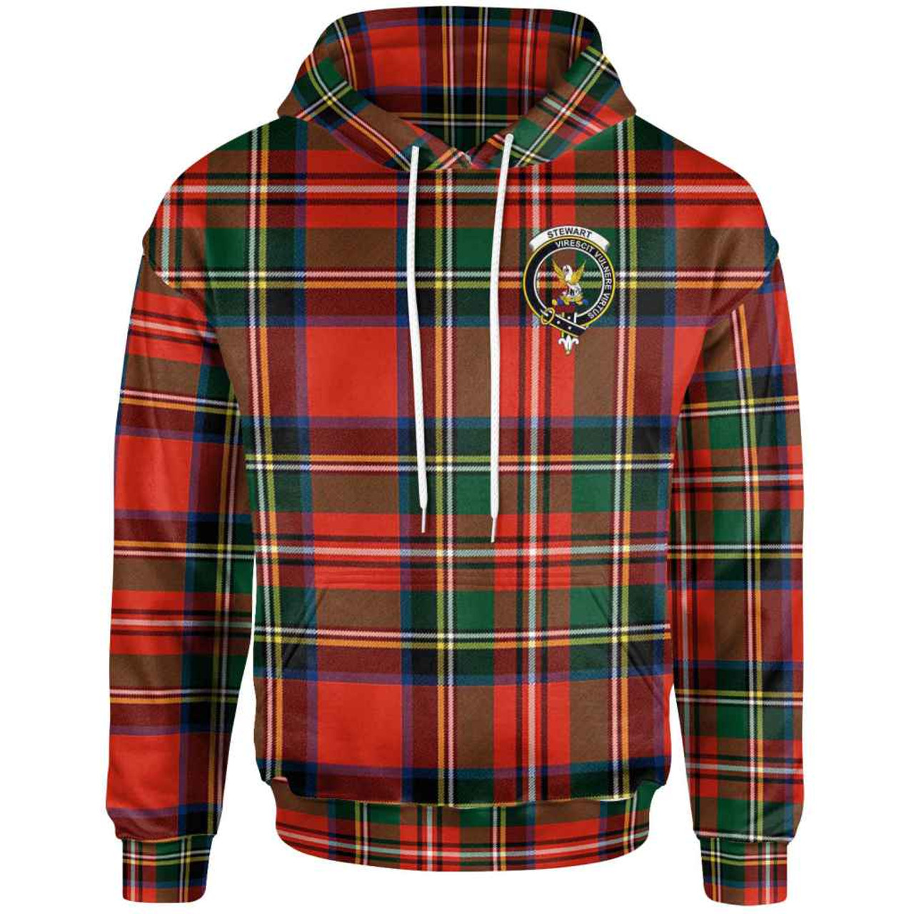 Scottish Stewart (High Stewards) Clan Crest Tartan Hoodie