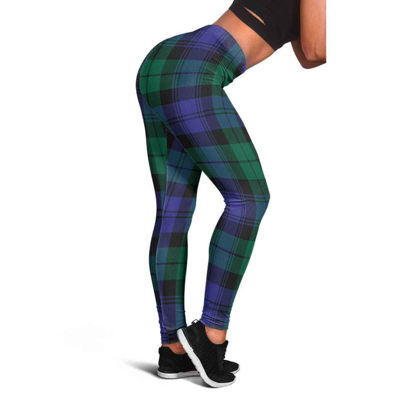 Black Watch Royal Tartan Plaid Leggings