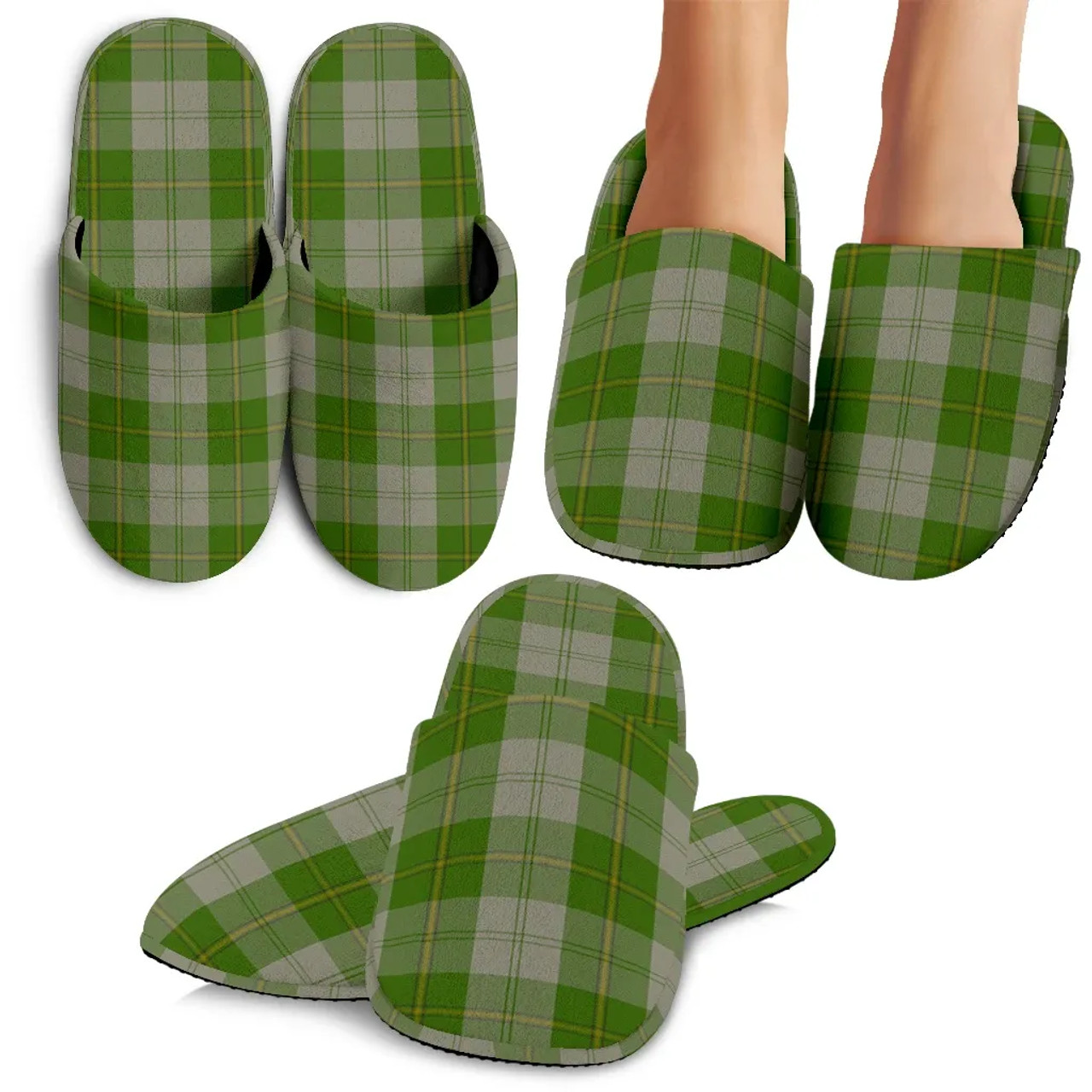 reference fangst indrømme Scottish Cunningham Dress Green Dancers Clan Tartan Slippers